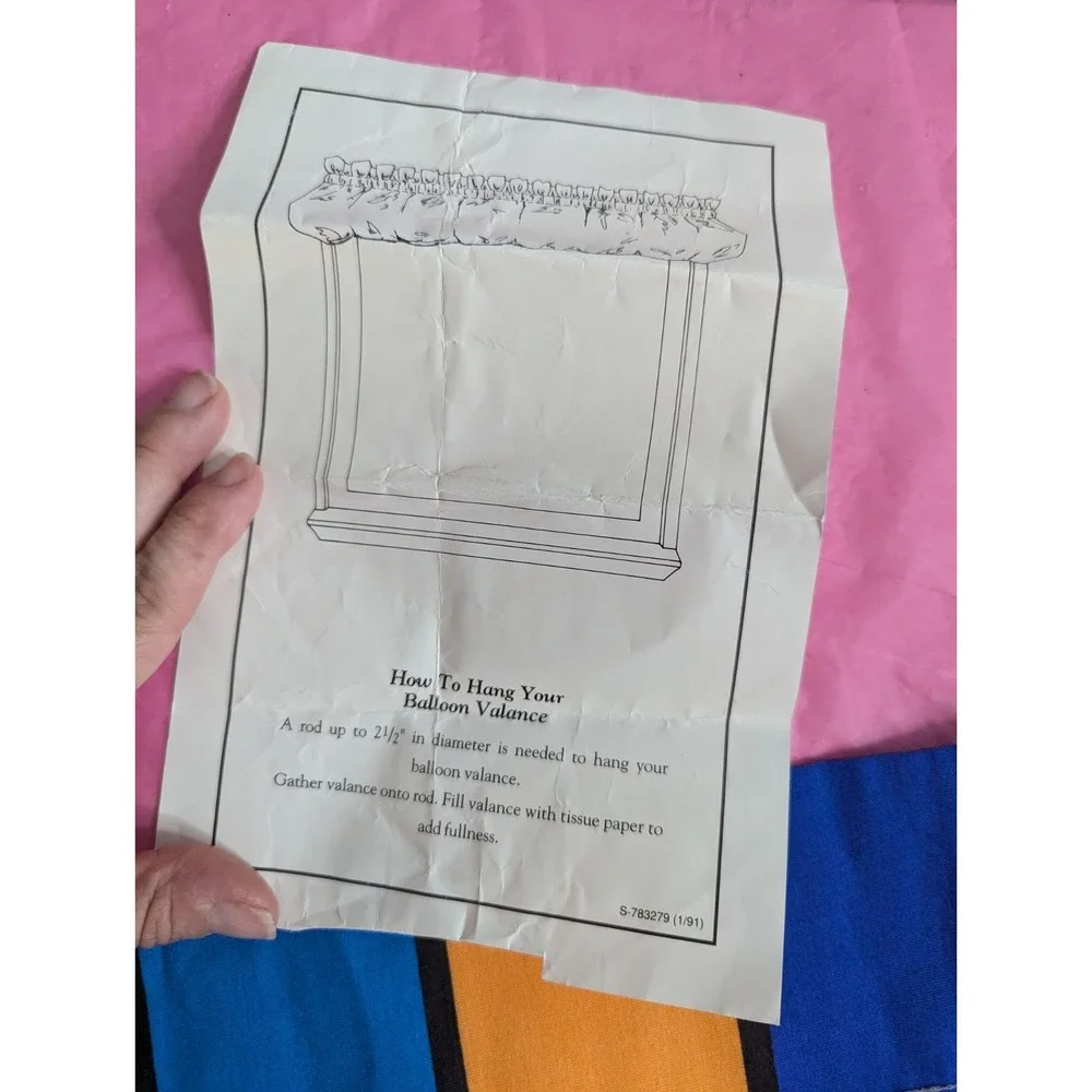Disney Mickeys For kids Stuff Colorful stripped curtain Valance New in package